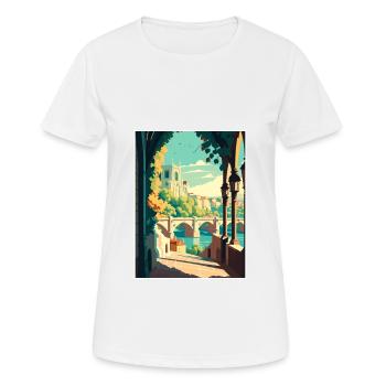 Avignon Frankreich Vintage Reiseposter WPA Souvenir - Frauen T-Shirt atmungsaktiv - Weiß - Vorne - AI Model Female 172 dark (172cm)