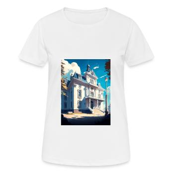 Suwalki Pologne Vintage voyage affiche WPA Souvenir - T-shirt respirant Femme - blanc - Devant - AI Model Female 172 dark (172cm)