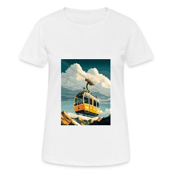 Penkenbahn Autriche Vintage voyage affiche Souvenir - T-shirt respirant Femme - blanc - Devant - AI Model Female 172 dark (172cm)