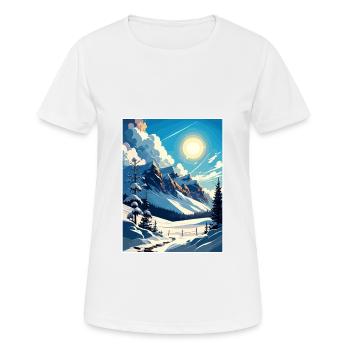 Reiteralm Autriche Vintage voyage affiche Souvenir - T-shirt respirant Femme - blanc - Devant - AI Model Female 172 dark (172cm)