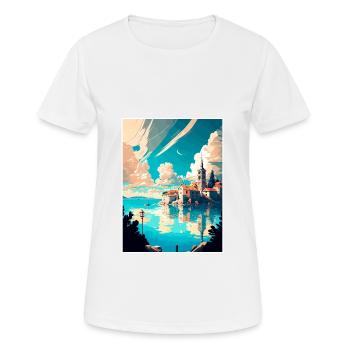Split Kroatien Vintage Reiseposter WPA Souvenir - Frauen T-Shirt atmungsaktiv - Weiß - Vorne - AI Model Female 172 dark (172cm)
