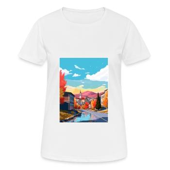 Sarajevo Bosnien Herzegowina Zimmer Reiseposter - Frauen T-Shirt atmungsaktiv - Weiß - Vorne - AI Model Female 172 dark (172cm)