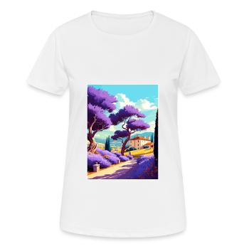 Provence Frankreich Vintage Reiseposter WPA Souvenir - Frauen T-Shirt atmungsaktiv - Weiß - Vorne - AI Model Female 172 dark (172cm)