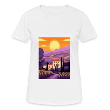 Provence Frankreich Vintage Reiseposter WPA Souvenir - Frauen T-Shirt atmungsaktiv - Weiß - Vorne - AI Model Female 172 dark (172cm)