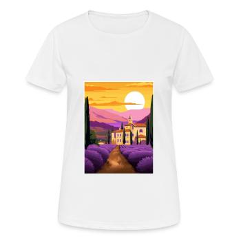 Provence Frankreich Vintage Reiseposter WPA Souvenir - Frauen T-Shirt atmungsaktiv - Weiß - Vorne - AI Model Female 172 dark (172cm)