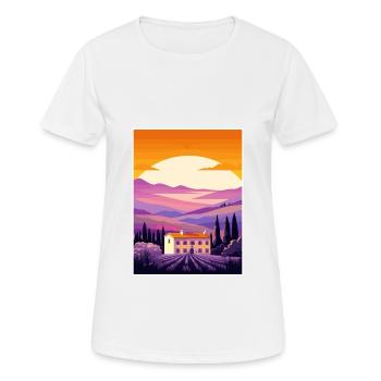 Provence Frankreich Vintage Reiseposter WPA Souvenir - Frauen T-Shirt atmungsaktiv - Weiß - Vorne - AI Model Female 172 dark (172cm)