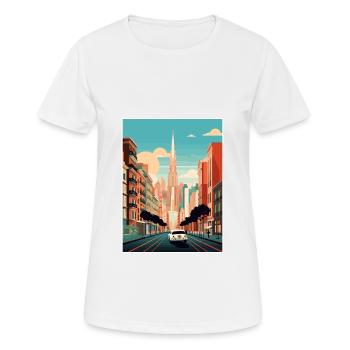 Buenos Aires Argentinien Vintage Reiseposter WPA - Frauen T-Shirt atmungsaktiv - Weiß - Vorne - AI Model Female 172 dark (172cm)