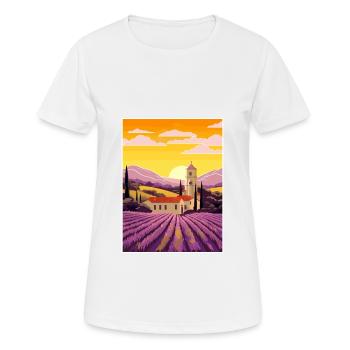 Provence Frankreich Vintage Reiseposter WPA Souvenir - Frauen T-Shirt atmungsaktiv - Weiß - Vorne - AI Model Female 172 dark (172cm)
