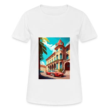 Maranello Italie Vintage voyage affiche WPA Souvenir - T-shirt respirant Femme - blanc - Devant - AI Model Female 172 dark (172cm)