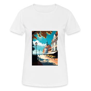 Sopot Polen Vintage Reiseposter WPA Souvenir - Frauen T-Shirt atmungsaktiv - Weiß - Vorne - AI Model Female 172 dark (172cm)