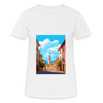 Parma Italien Vintage Reiseposter WPA Souvenir - Frauen T-Shirt atmungsaktiv - Weiß - Vorne - AI Model Female 172 dark (172cm)