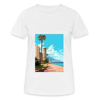 Alicante Espagne Vintage voyage affiche WPA Souvenir - T-shirt respirant Femme - blanc - Devant - AI Model Female 172 dark (172cm)