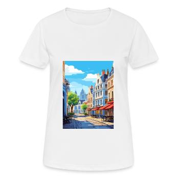 Lille Frankreich Vintage Reiseposter WPA Souvenir - Frauen T-Shirt atmungsaktiv - Weiß - Vorne - AI Model Female 172 dark (172cm)