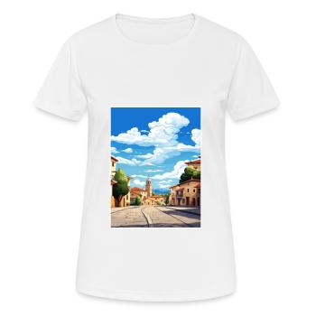 Extremadura Spain Vintage Travel Poster Souvenir - Women's Breathable T-Shirt - white - Front - AI Model Female 172 dark (172cm)