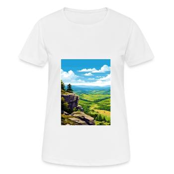 Parc National des Cévennes France Antibes Souvenir - T-shirt respirant Femme - blanc - Devant - AI Model Female 172 dark (172cm)