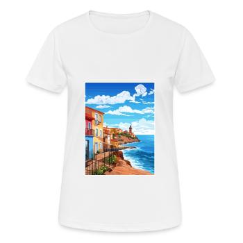 Asturien Spanien Vintage Reiseplakat WPA Souvenir - Frauen T-Shirt atmungsaktiv - Weiß - Vorne - AI Model Female 172 dark (172cm)