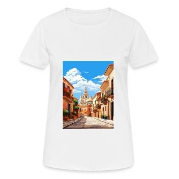 Murcie Espagne Affiche de voyage vintage WPA Souvenir - T-shirt respirant Femme - blanc - Devant - AI Model Female 172 dark (172cm)