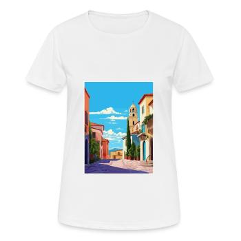 Andalusia Spain Vintage Travel Poster WPA Souvenir - Women's Breathable T-Shirt - white - Front - AI Model Female 172 dark (172cm)