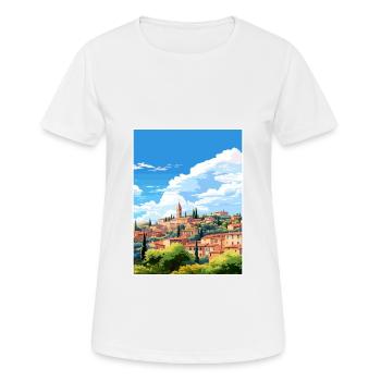 Aix En Provence France Affiche de voyage vintage WPA - T-shirt respirant Femme - blanc - Devant - AI Model Female 172 dark (172cm)