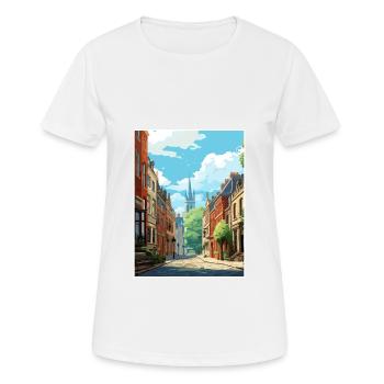 Lille Frankreich Vintage Reiseplakat WPA Souvenir - Frauen T-Shirt atmungsaktiv - Weiß - Vorne - AI Model Female 172 dark (172cm)