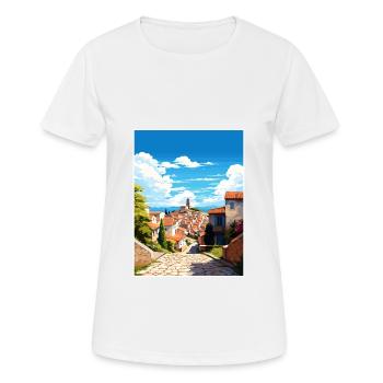 Extremadura Spain Vintage Travel Poster Souvenir - Women's Breathable T-Shirt - white - Front - AI Model Female 172 dark (172cm)