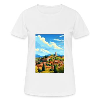 Aix En Provence France Affiche de voyage vintage WPA - T-shirt respirant Femme - blanc - Devant - AI Model Female 172 dark (172cm)