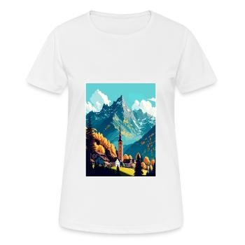 Berchtesgaden Allemagne Vintage Travel Poster WPA - T-shirt respirant Femme - blanc - Devant - AI Model Female 172 dark (172cm)