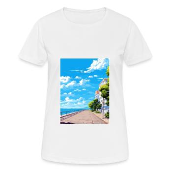 Thessalonique Grèce Décoration Affiche De Voyage - T-shirt respirant Femme - blanc - Devant - AI Model Female 172 dark (172cm)