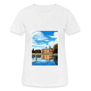 Potsdam Germany Vintage Travel Poster WPA Souvenir - Women's Breathable T-Shirt - white - Front - AI Model Female 172 dark (172cm)
