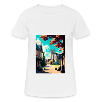 Chipping Campden England Vintage Travel Poster WPA - Women's Breathable T-Shirt - white - Front - AI Model Female 172 dark (172cm)