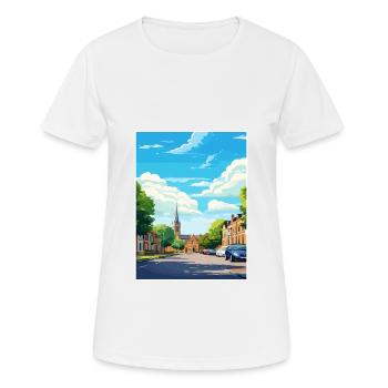 Leighton Buzzard England Vintage Travel Poster WPA - Women's Breathable T-Shirt - white - Front - AI Model Female 172 dark (172cm)