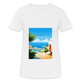 Apulien Italien Vintage Reiseposter WPA Souvenir - Frauen T-Shirt atmungsaktiv - Weiß - Vorne - AI Model Female 172 dark (172cm)