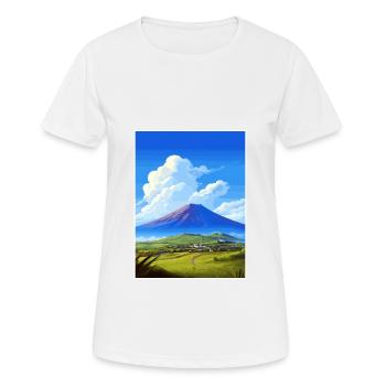 Pico Island Portugal Vintage Reiseposter WPA Kunst - Frauen T-Shirt atmungsaktiv - Weiß - Vorne - AI Model Female 172 dark (172cm)