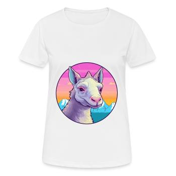 Aardvark Watercolor Cartoon Kawaii Pet Animal Colo - Women's Breathable T-Shirt - white - Front - AI Model Female 172 dark (172cm)