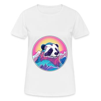 Dachs Aquarell Karikatur Kawaii Haustier Tier Farbe - Frauen T-Shirt atmungsaktiv - Weiß - Vorne - AI Model Female 172 dark (172cm)