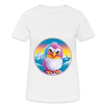 Chicken Watercolor Cartoon Kawaii Pet Animal Color - Women's Breathable T-Shirt - white - Front - AI Model Female 172 dark (172cm)