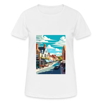 Sandwich England Kent Vintage Travel Poster WPA - Women's Breathable T-Shirt - white - Front - AI Model Female 172 dark (172cm)