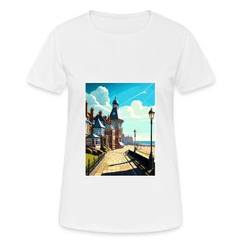 Herne Bay England Kent Vintage Travel Poster WPA - Women's Breathable T-Shirt - white - Front - AI Model Female 172 dark (172cm)