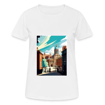 Leeds England Yorkshire Vintage Reiseposter WPA - Frauen T-Shirt atmungsaktiv - Weiß - Vorne - AI Model Female 172 dark (172cm)