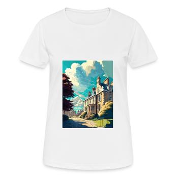 Chipping Norton England Vintage Travel Poster WPA - Women's Breathable T-Shirt - white - Front - AI Model Female 172 dark (172cm)