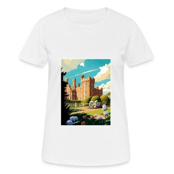 Walmer Angleterre Kent Vintage voyage affiche Souvenir - T-shirt respirant Femme - blanc - Devant - AI Model Female 172 dark (172cm)