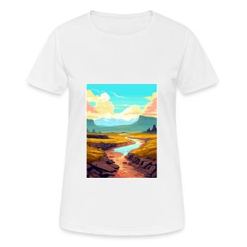 Volcanoes National Park Volcanoe Hawaii Souvenir - Women's Breathable T-Shirt - white - Front - AI Model Female 172 dark (172cm)