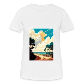 Biscayne Nationalpark Kamelrücken Florida Souvenir - Frauen T-Shirt atmungsaktiv - Weiß - Vorne - AI Model Female 172 dark (172cm)