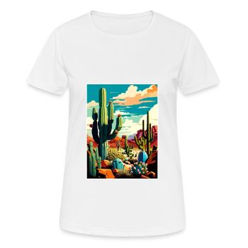 Orgelpfeifenkaktus National Monument Arizona Reisen - Frauen T-Shirt atmungsaktiv - Weiß - Vorne - AI Model Female 172 dark (172cm)