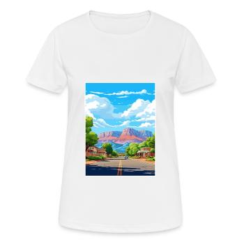 Springdale Utah Posters Vintage Travel Poster WPA - Women's Breathable T-Shirt - white - Front - AI Model Female 172 dark (172cm)
