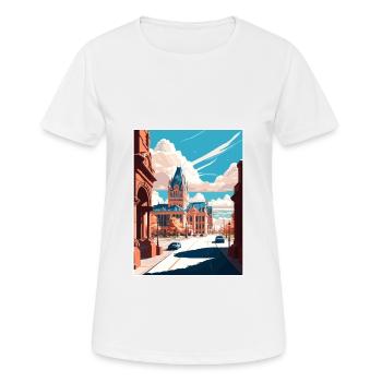 Syracuse New York State Vintage Reiseposter WPA - Frauen T-Shirt atmungsaktiv - Weiß - Vorne - AI Model Female 172 dark (172cm)