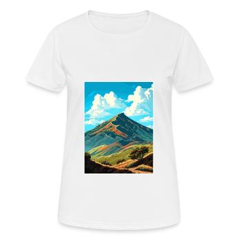 Mont Diablo Californie Vintage voyage affiche WPA - T-shirt respirant Femme - blanc - Devant - AI Model Female 172 dark (172cm)
