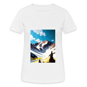 Arapahoe Basin Colorado Vintage Travel Poster WPA - Women's Breathable T-Shirt - white - Front - AI Model Female 172 dark (172cm)