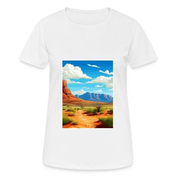 Guadalupe Mountains Nationalpark Reiseplakat - Frauen T-Shirt atmungsaktiv - Weiß - Vorne - AI Model Female 172 dark (172cm)