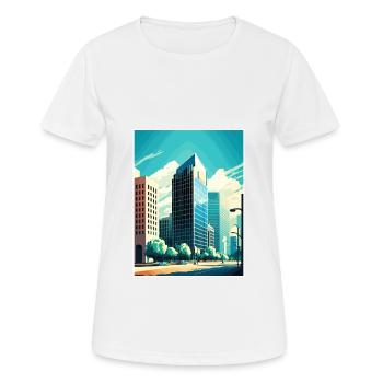 Fresno California Cali Vintage Travel Poster WPA - Women's Breathable T-Shirt - white - Front - AI Model Female 172 dark (172cm)